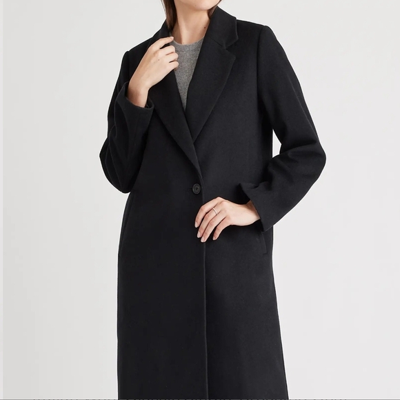 Quince Italian Wool Classic Single-Breasted Coat - Picture 3 of 16